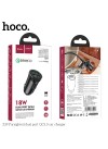 Hoco Z39 QC3.0 Dual Port Car Charger 18W