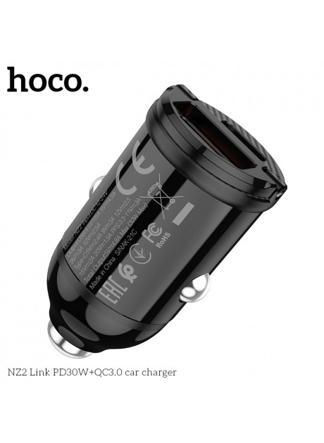 Hoco NZ2 QC3.0+PD 30W Car Charger