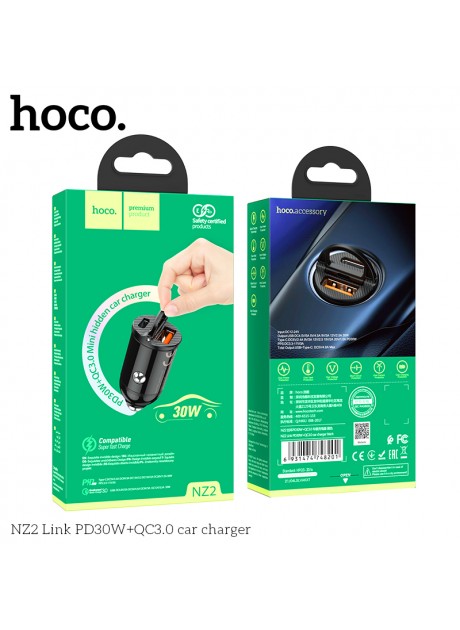 Hoco NZ2 QC3.0+PD 30W Car Charger