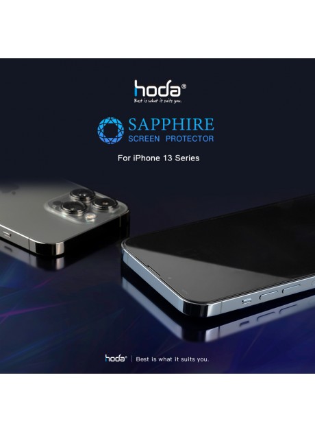 Hoda【iPhone 14 / 15 Series】Sapphire 2.5 D Glass Clear Screen Glass Protector (6.1"/6.7) with Helper
