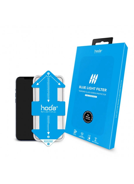 Hoda【iPhone 13 / 14 Series】Eye Protect (Blue Light Filter) Full Coverage Glass Screen Glass Protector (5.4"/6.1"/6.7)