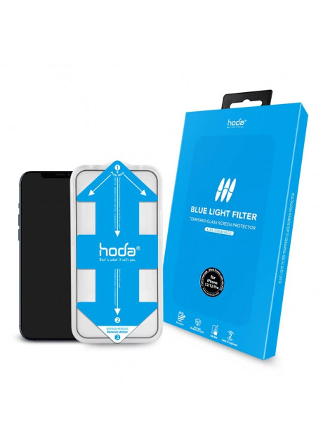 Hoda【iPhone 13 / 14 Series】Eye Protect (Blue Light Filter) Full Coverage Glass Screen Glass Protector (5.4"/6.1"/6.7)