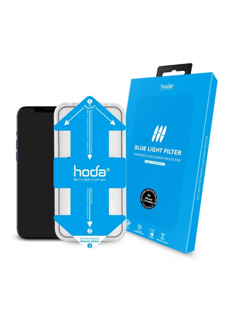 Hoda【iPhone 13 / 14 Series】Eye Protect (Blue Light Filter) Full Coverage Glass Screen Glass Protector (5.4"/6.1"/6.7)