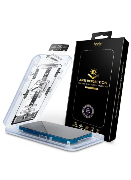 Hoda【iPhone 14 Series】Anti-Reflection Full Coverage Glass Screen Protector (6.1"/6.7) with Dust-Free Helper| hoda®