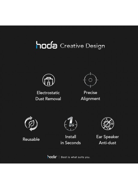 Hoda【iPhone 14 Series】Anti-Reflection Full Coverage Glass Screen Protector (6.1"/6.7) with Dust-Free Helper| hoda®