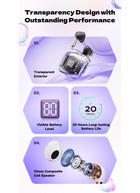 ROCK Air Bubble TWS Bluetooth Earphones