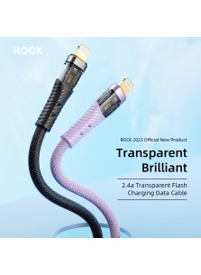 ROCK Z21 Transparent Lightning Cable USB A
