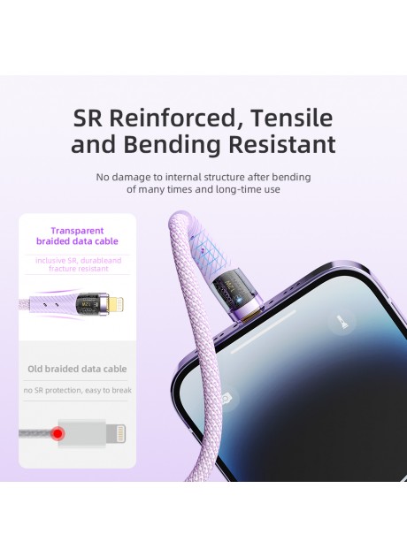 ROCK Z21 Transparent Lightning Cable USB A