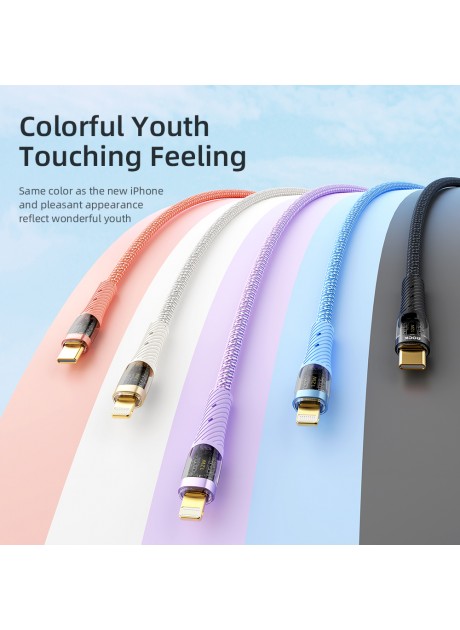 ROCK Z21 Transparent Lightning Cable USB A