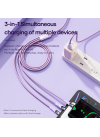 ROCK G20 3in1 Transparent 100W Fast Charge Cable