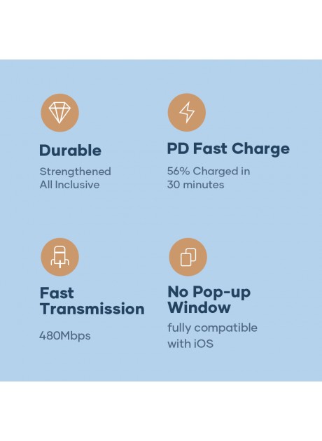 ROCK Z18 PD 20W Type-C To Lightning Apple Cable