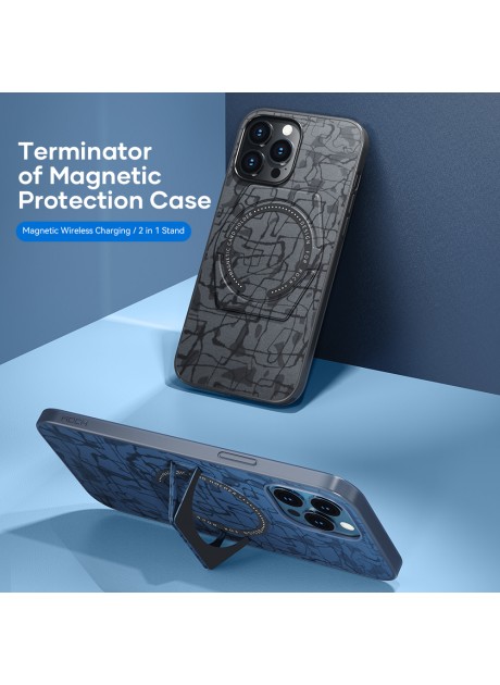 ROCK Moca Magnet Protection Case with Stand For Iphone 13