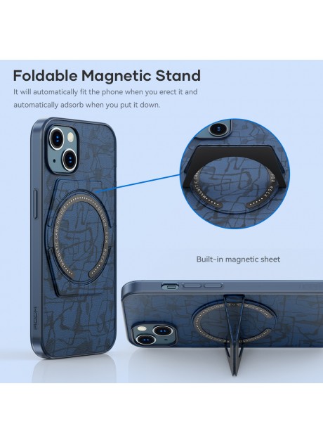 ROCK Moca Magnet Protection Case with Stand For Iphone 13