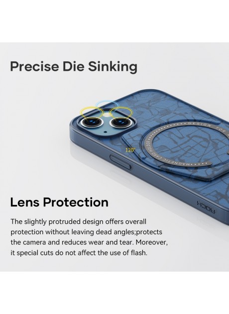 ROCK Moca Magnet Protection Case with Stand For Iphone 13