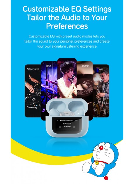 Doraemon A5 Pro Inbuilt Display Bluetooth Earpiece