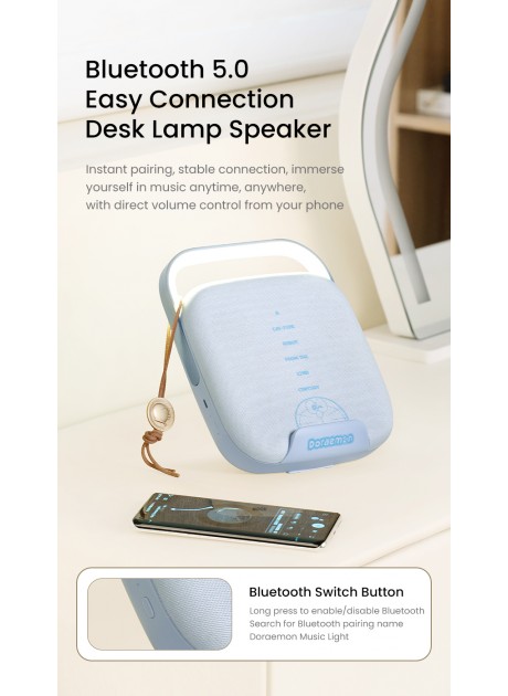 Doraemon Starlight Wireless Charging Desk Lamp Speaker