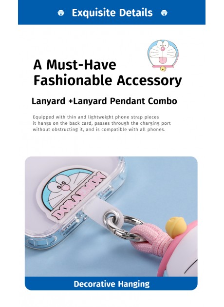 Doraemon Silicone Phone Lanyard 60cm