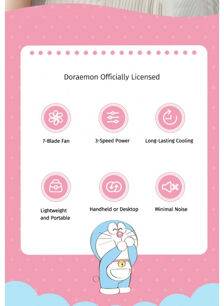 Doraemon Air Bubble Mini Handheld Fan