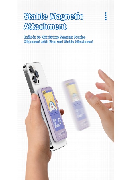 Doraemon Magnetic Wireless Charging Power Bank 5000mAh