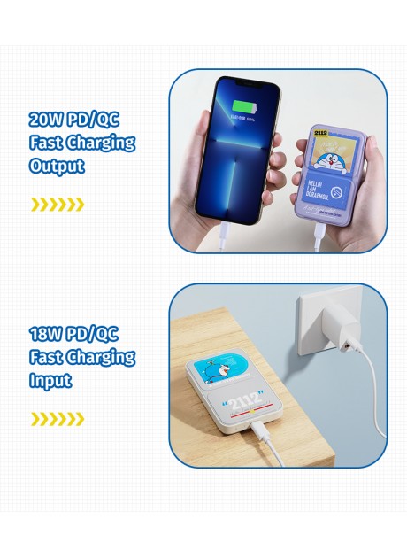 Doraemon Magnetic Wireless Charging Power Bank 5000mAh