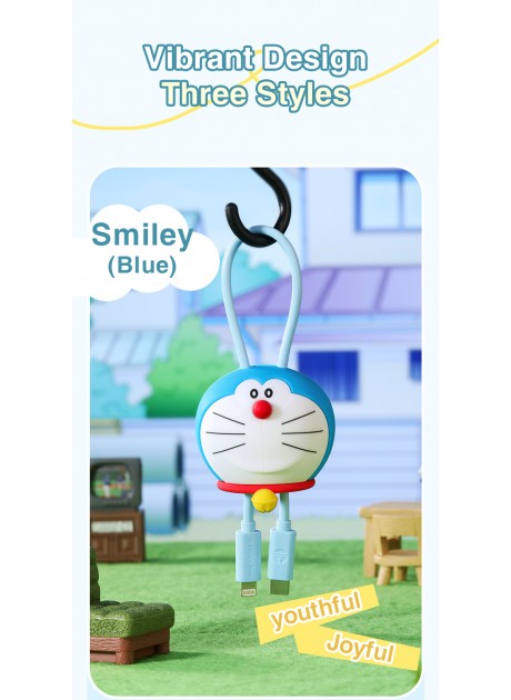 Doraemon 3D Semi Ornaments C TO C 100W / C TO L 27W Fast Charge & Sync Cable