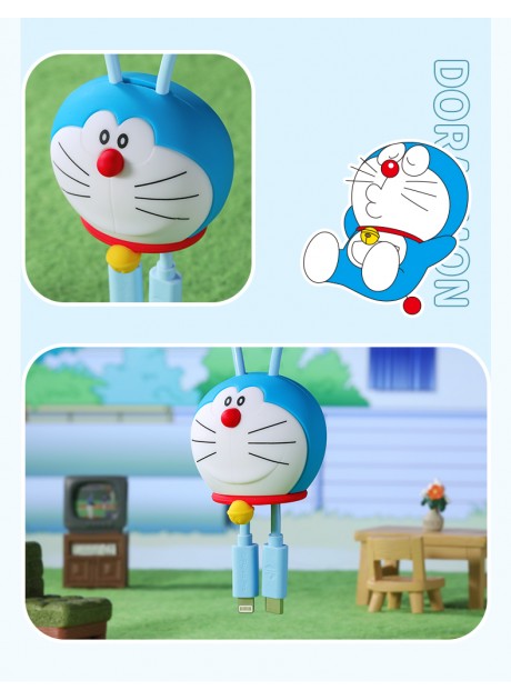 Doraemon 3D Semi Ornaments C TO C 100W / C TO L 27W Fast Charge & Sync Cable