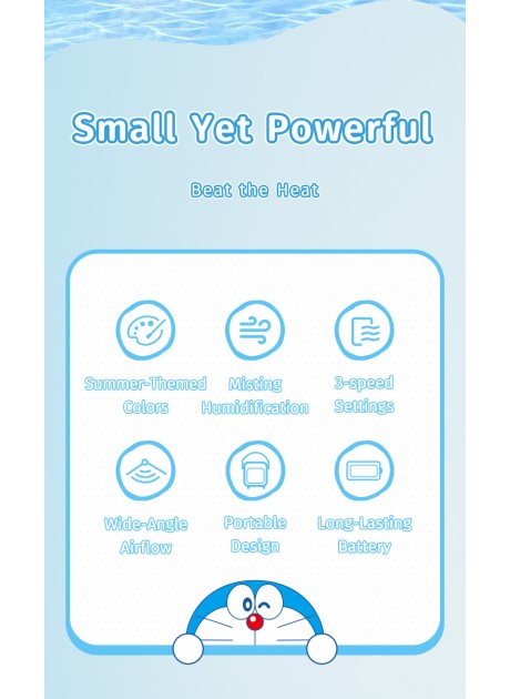 Doraemon Desktop Cooling Fan F20