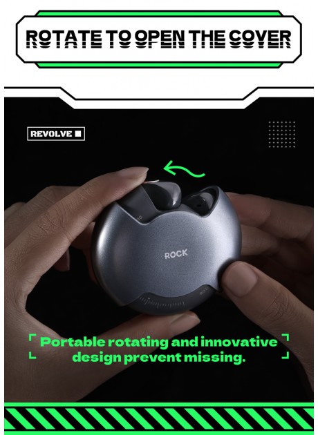 ROCK Rotating TWS Bluetooth Earphone