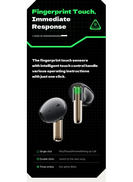 ROCK Rotating TWS Bluetooth Earphone