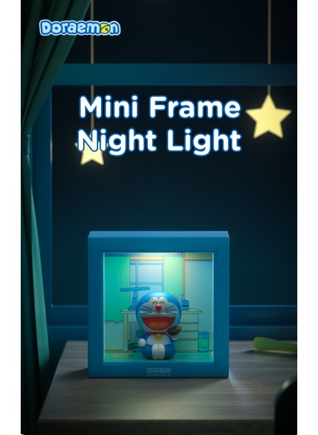 Doraemon Mini Frame Night Light Blue / Pink