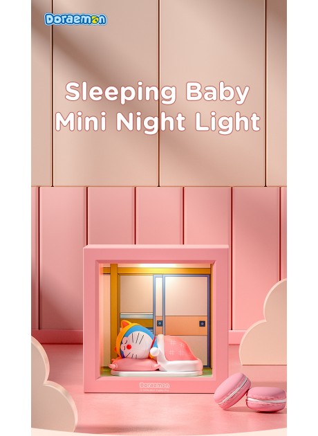 Doraemon Mini Frame Night Light Blue / Pink