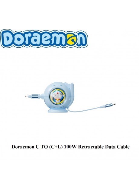 Doraemon C TO (C+L) 100W Retractable Data Cable