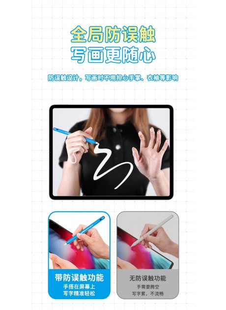 Doraemon Blue Magnetic Capacitive Pen for iPad