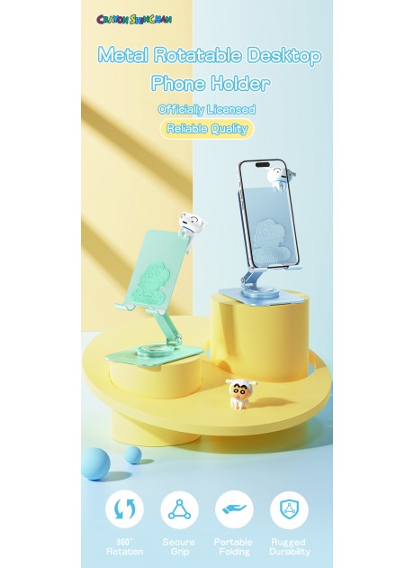 Crayon Shinchan Metal Rotatable Desktop Mobile Phone Holder