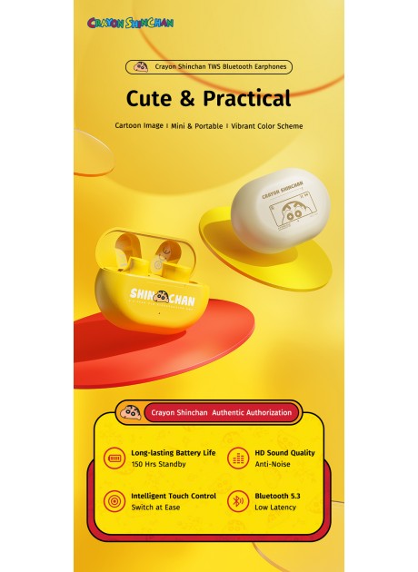 Crayon Shinchan Bean-shaped TWS Bluetooth Earphones