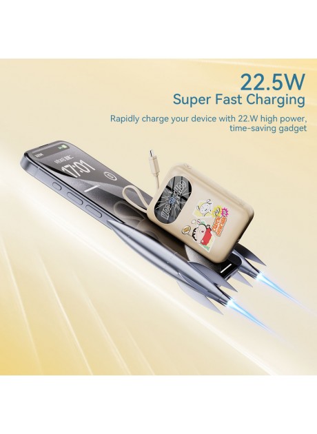 Crayon Shinchan Y11 Mini Series Power Bank with Cable 20000mAh 22.5W