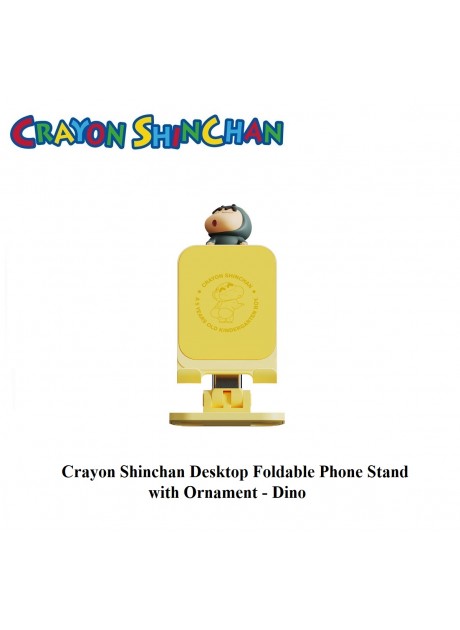 Crayon Shinchan Desktop Foldable Phone Stand with Ornament - Dino