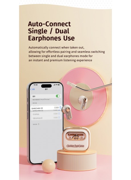 Crayon Shinchan Retro Series TWS Bluetooth Earphones