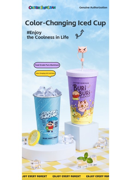 Crayon Shinchan Color-Changing Iced Cup 630ml or 940 ml