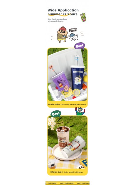 Crayon Shinchan Color-Changing Iced Cup 630ml or 940 ml