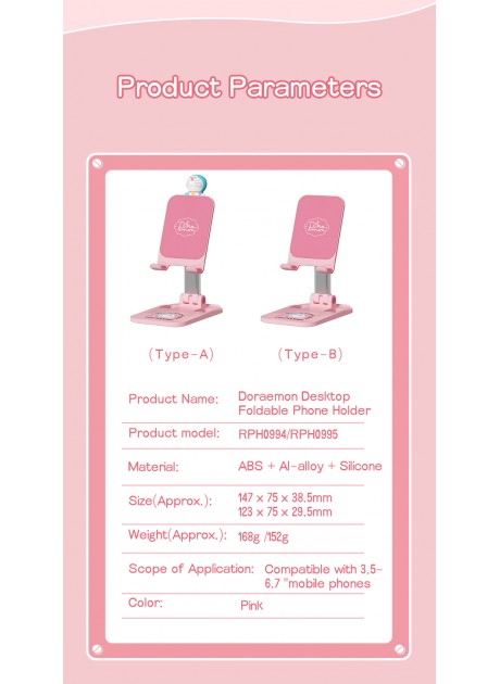 Doraemon Desktop Stand For Phones And Tablets