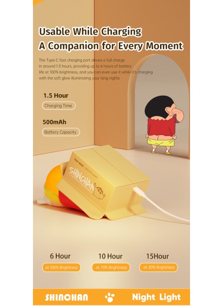 Crayon Shinchan Hide and Seek Pat Night Light