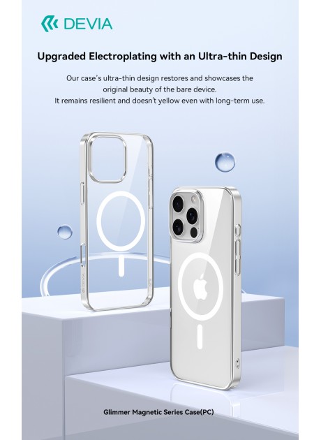 Devia® Glimmer Magnetic Series Case for iPhone 16 Series