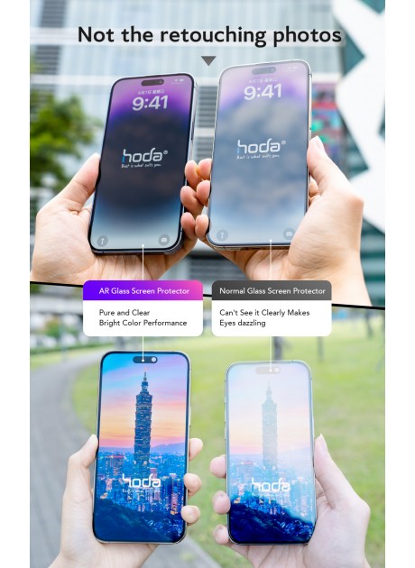 Hoda【iPhone 16 Series】Anti Reflective Bluelight Filter Glass Screen Protector (6.3"/6.9")