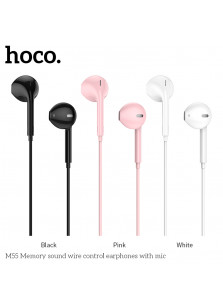 Hoco M55 Memory Sound Wire Control Earphones With Mic (3.5mm)