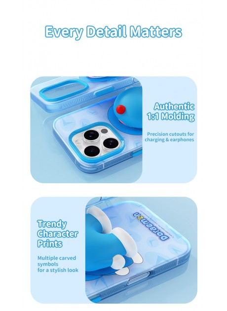 Doraemon InShare Boogie Series Protection Case for iPhone 16 Pro Series By Rock