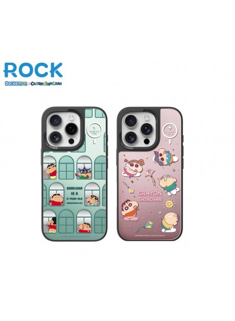 Crayon Shinchan Glaze Series Protection Case with Magnetic For Iphone 16 Series