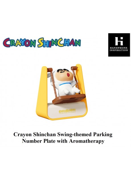 Crayon Shinchan Swing-themed Parking Number Plate with Aromatherapy