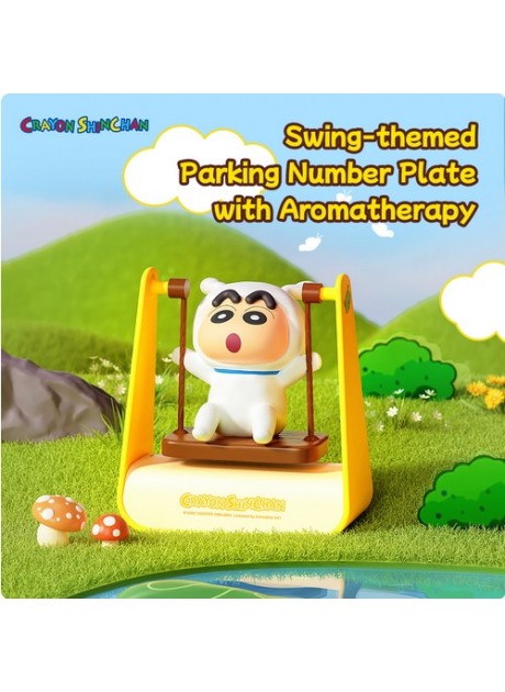 Crayon Shinchan Swing-themed Parking Number Plate with Aromatherapy