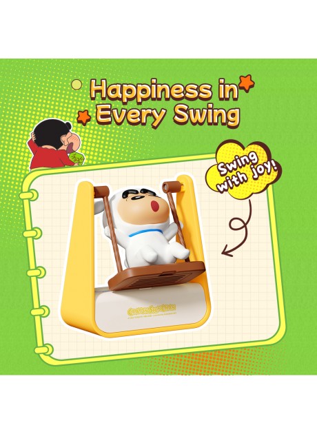 Crayon Shinchan Swing-themed Parking Number Plate with Aromatherapy
